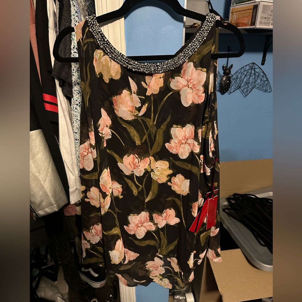 JLO floral dress top